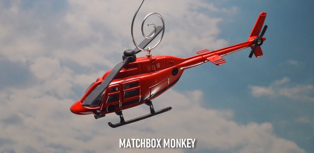 Bell 206 Jet Ranger Helicopter Custom Christmas Ornament Heli Adorno Aircraft