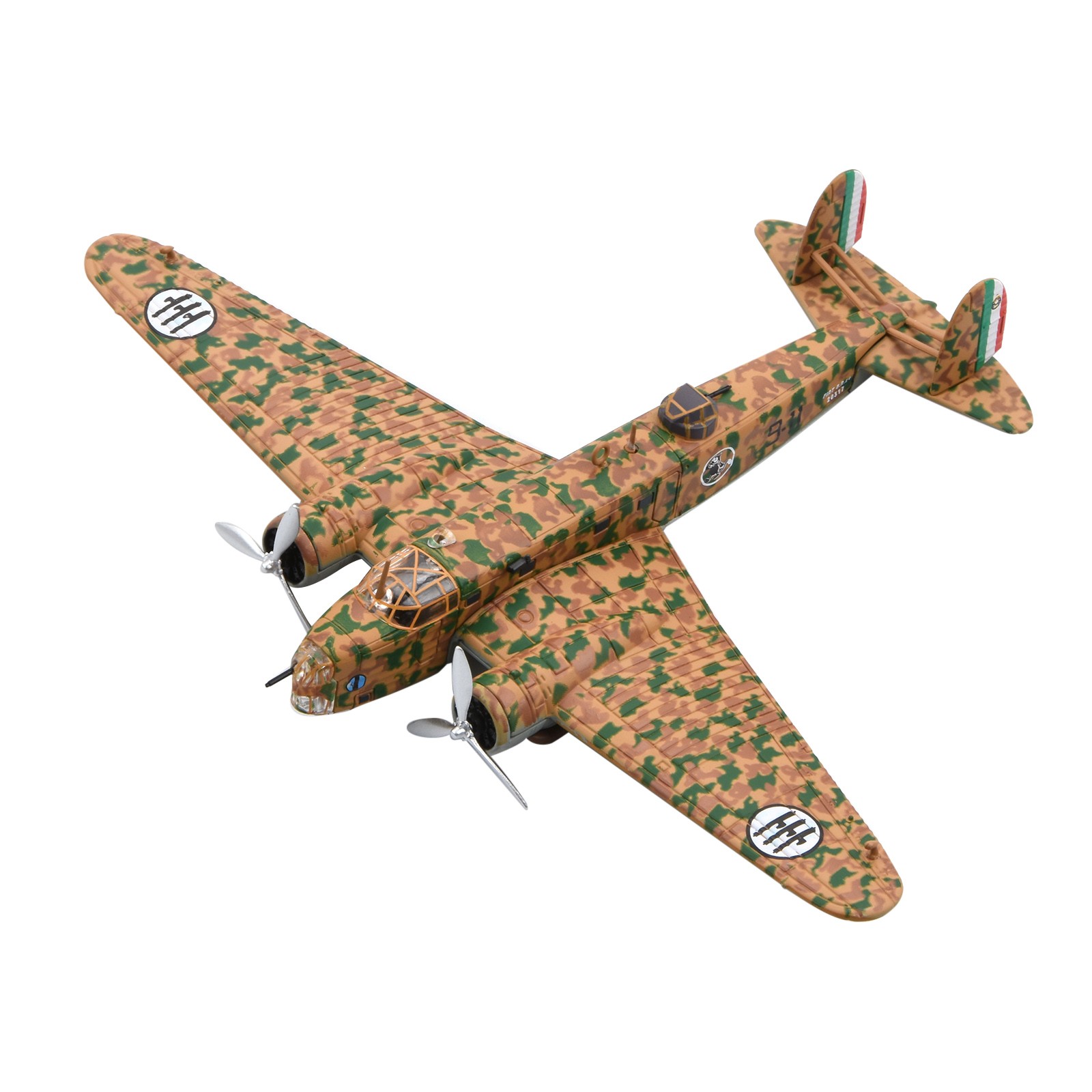 For Fiat BR.20 Cicogna Bomber 1:144 Diecast Model Italian Air Force WWII Gift