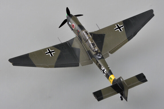 Easy Model 1/72 Germany Ju-87D-1 Stuka 2./StG.2 1942 Fighter Plastic Model#36385