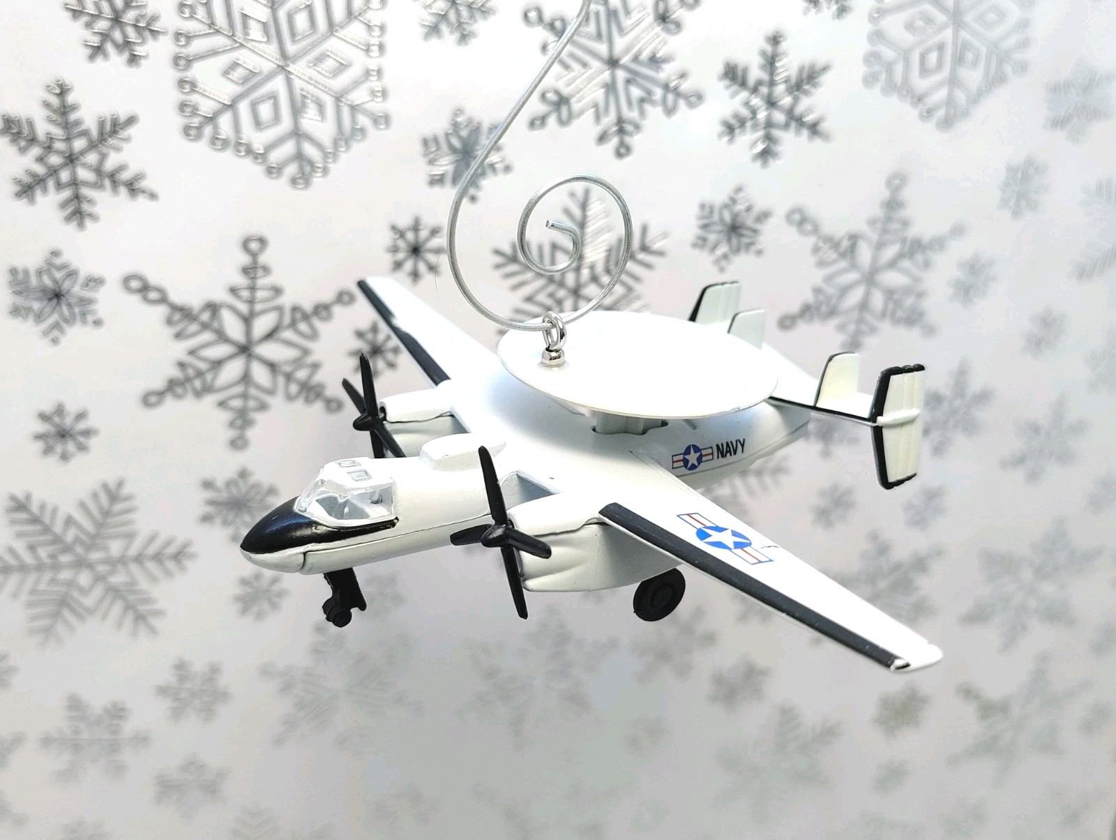USAF Navy Grumman E-2C Hawkeye Custom Christmas Ornament Diecast Air Force Craft