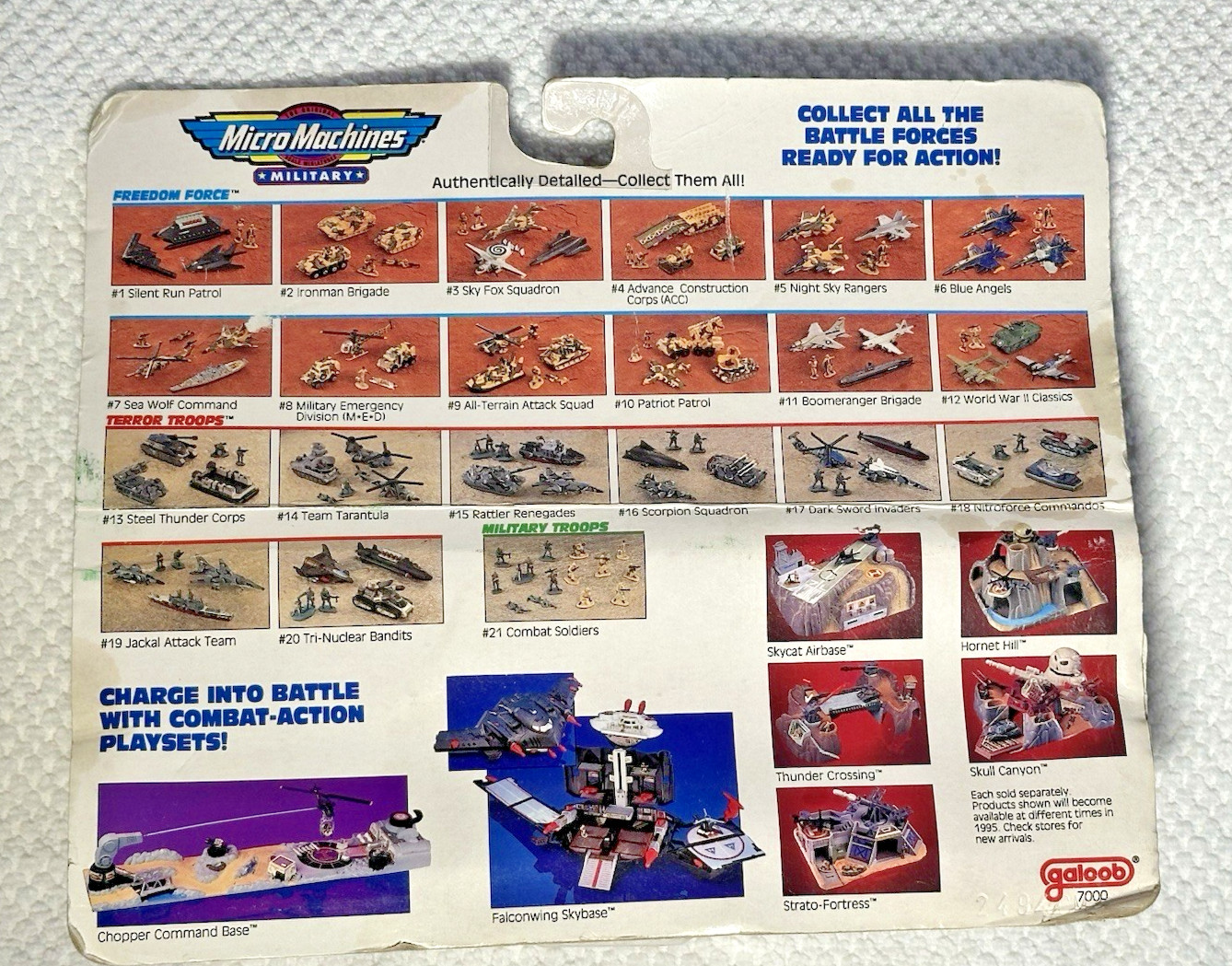 Micro Machines Military Freedom Force #3 Sky Fox Squadron 1995 Galoob – Sealed