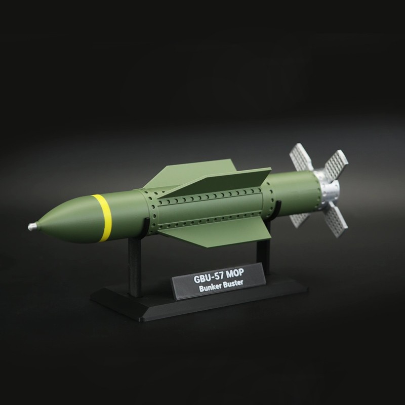 3D Printed 30cm 1:20 Military Model USA GBU-57 MOP Missile Enthusiast Collection