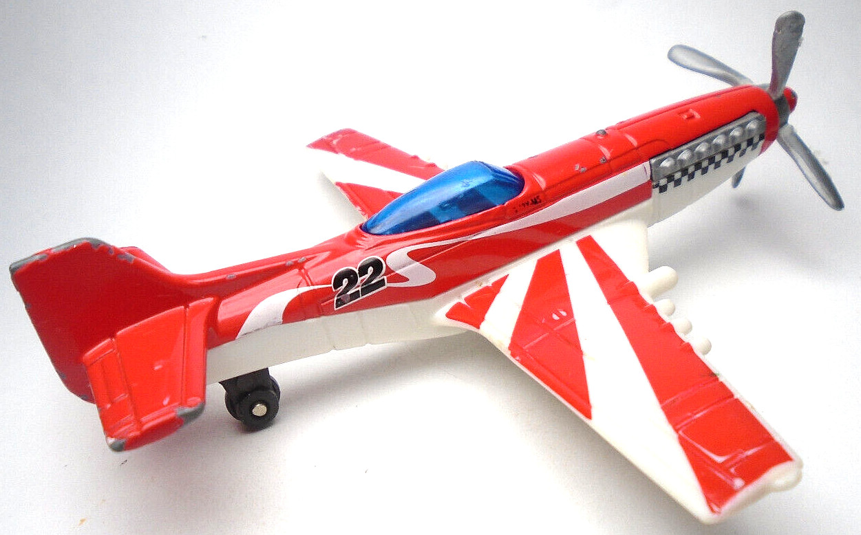 2007 MATCHBOX STUNT PLANE #22 RED & WHITE 3 7/8″ DIECAST AIRPLANE