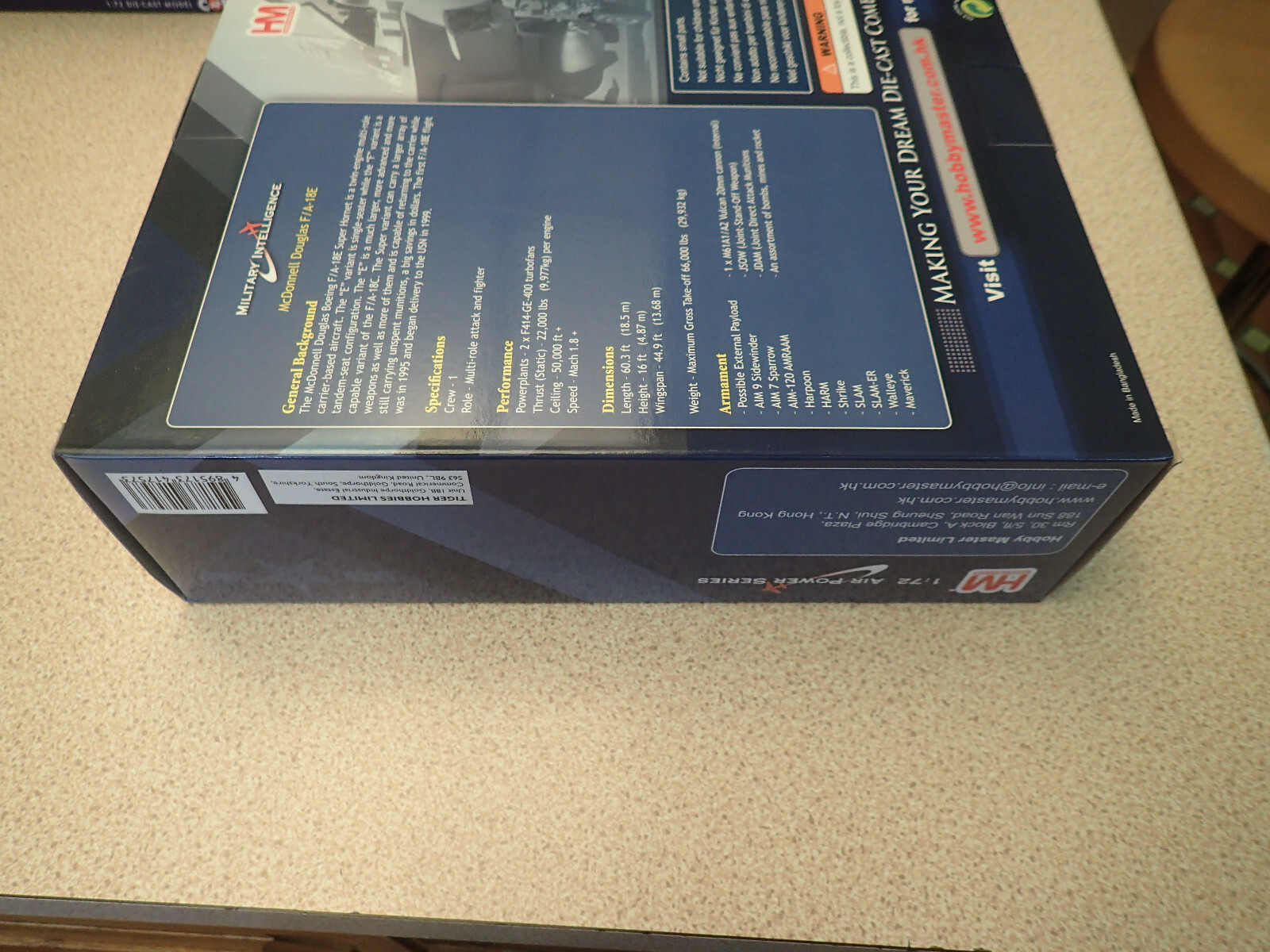Hobbymaster HA5129 1:72 F/A-18E Super Hornet “Top Gun” 2020 Sealed