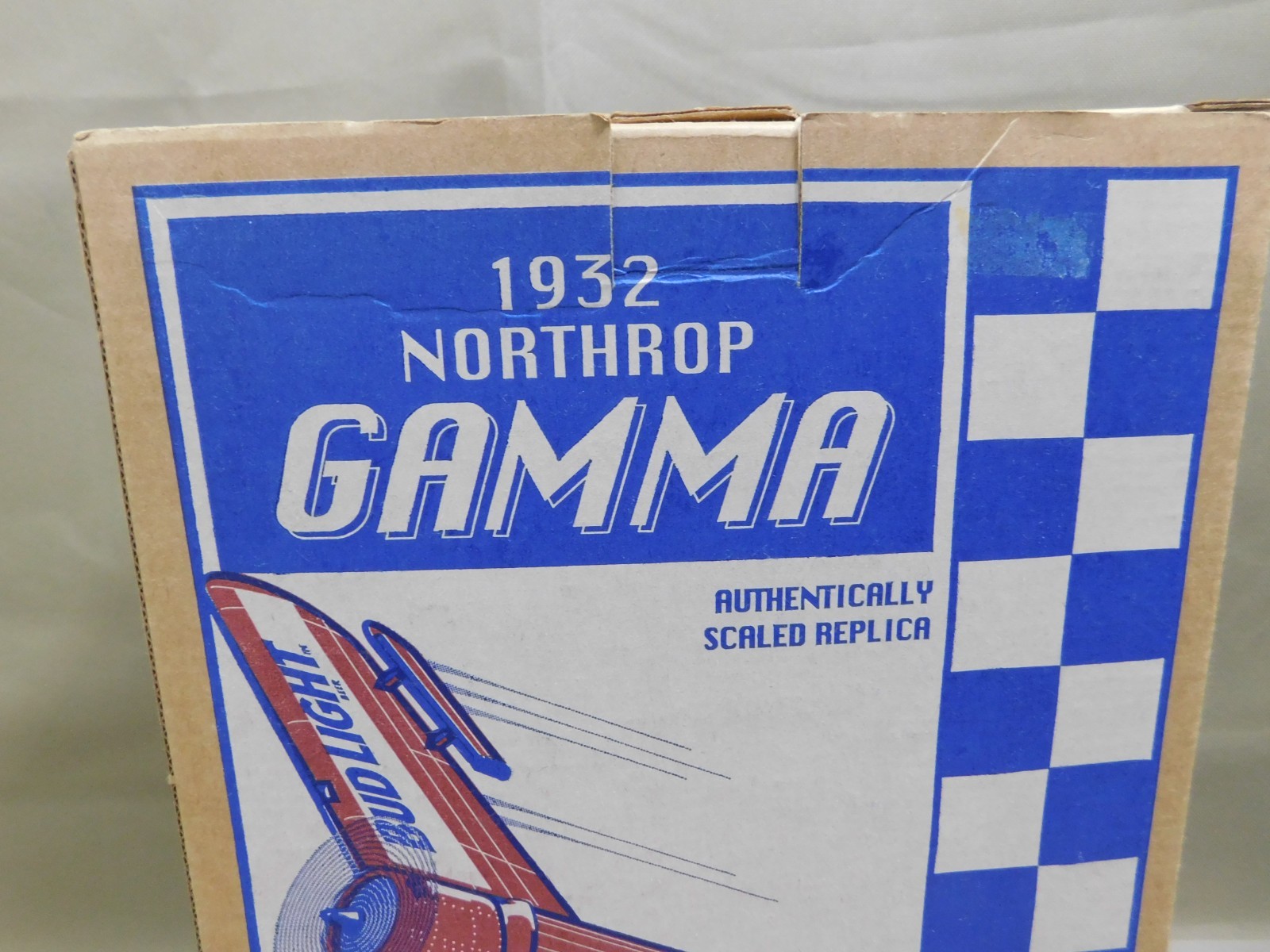 1932 Northrop Gamma Bud Light Racing Airplane Die Cast Bank Ertl 1995 F241