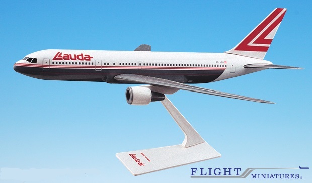Lauda Air (OC) 767-300 Airplane Miniature Model Plastic Snap-Fit 1:200 Part#ABO-