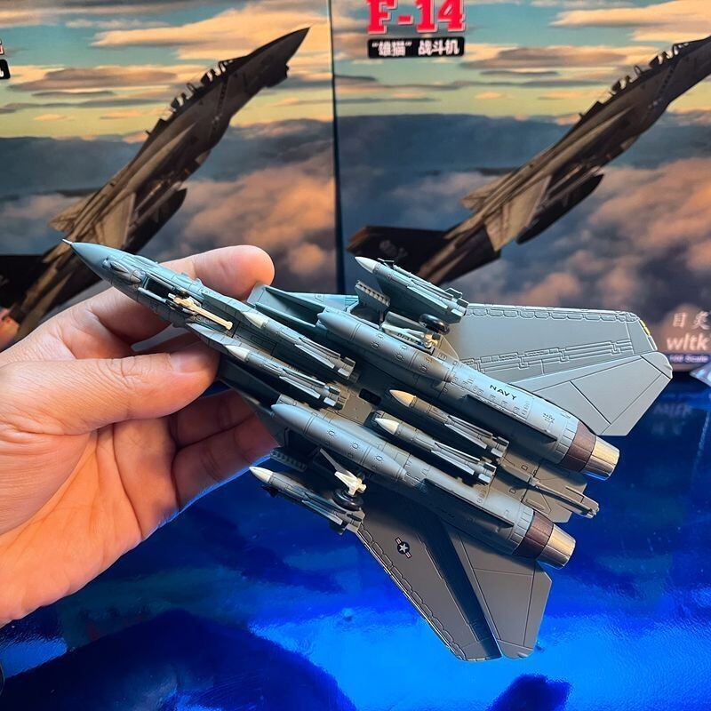 1:100 F-14D Tomcat Bomb Cat Squadron VF31 Fighter Model Diecast MilitaryAircraft
