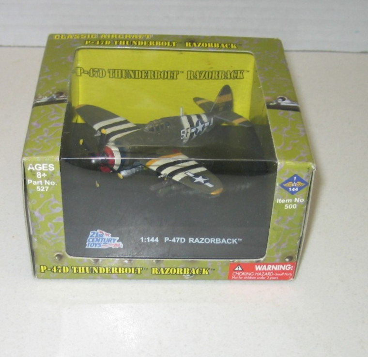 21st Century Toys 1/144 WWII US P-47D Thunderbolt Razorback 5th Rescue Squadron