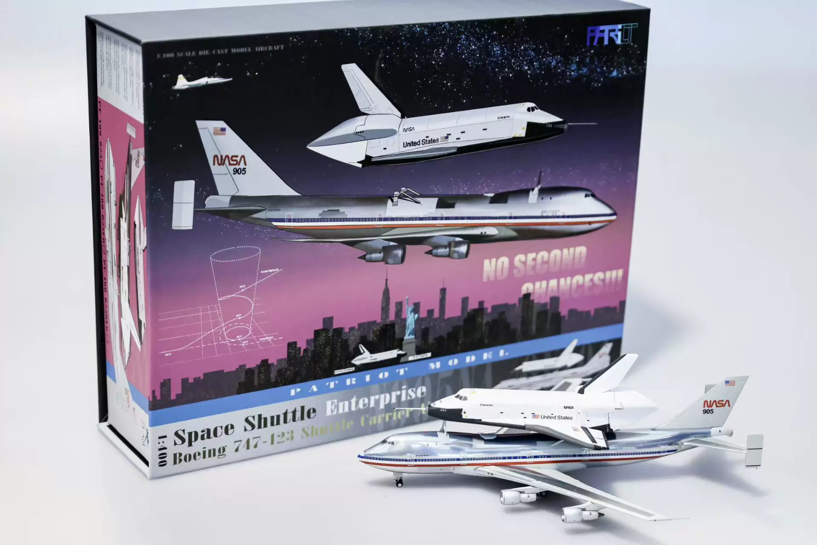 NASA Boeing 747 Space Shuttle Carrier 1:400 Patriot Models N905NA (PT-400-023)