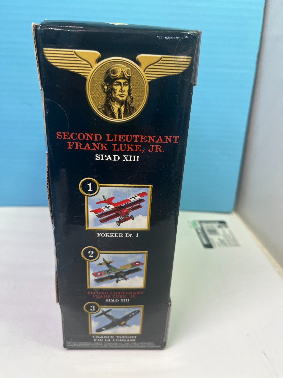MATCHBOX COLLECTABLES GERMAN LUFTWAFFE WWI FOKKER DR. 1 RED BARON WITH STAND CO