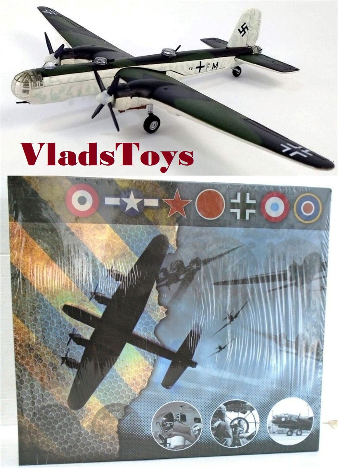 Atlas Editions 1/144 Heinkel He 177 Greif Luftwaffe Bombers KG 40 1944 4646-110