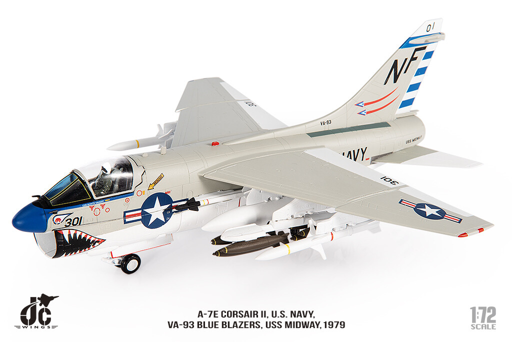 1:72 JC Wing A-7E CORSAIR I.U.S.NAVY,VA-93,1979 Fighter Diecast Aircraft Model