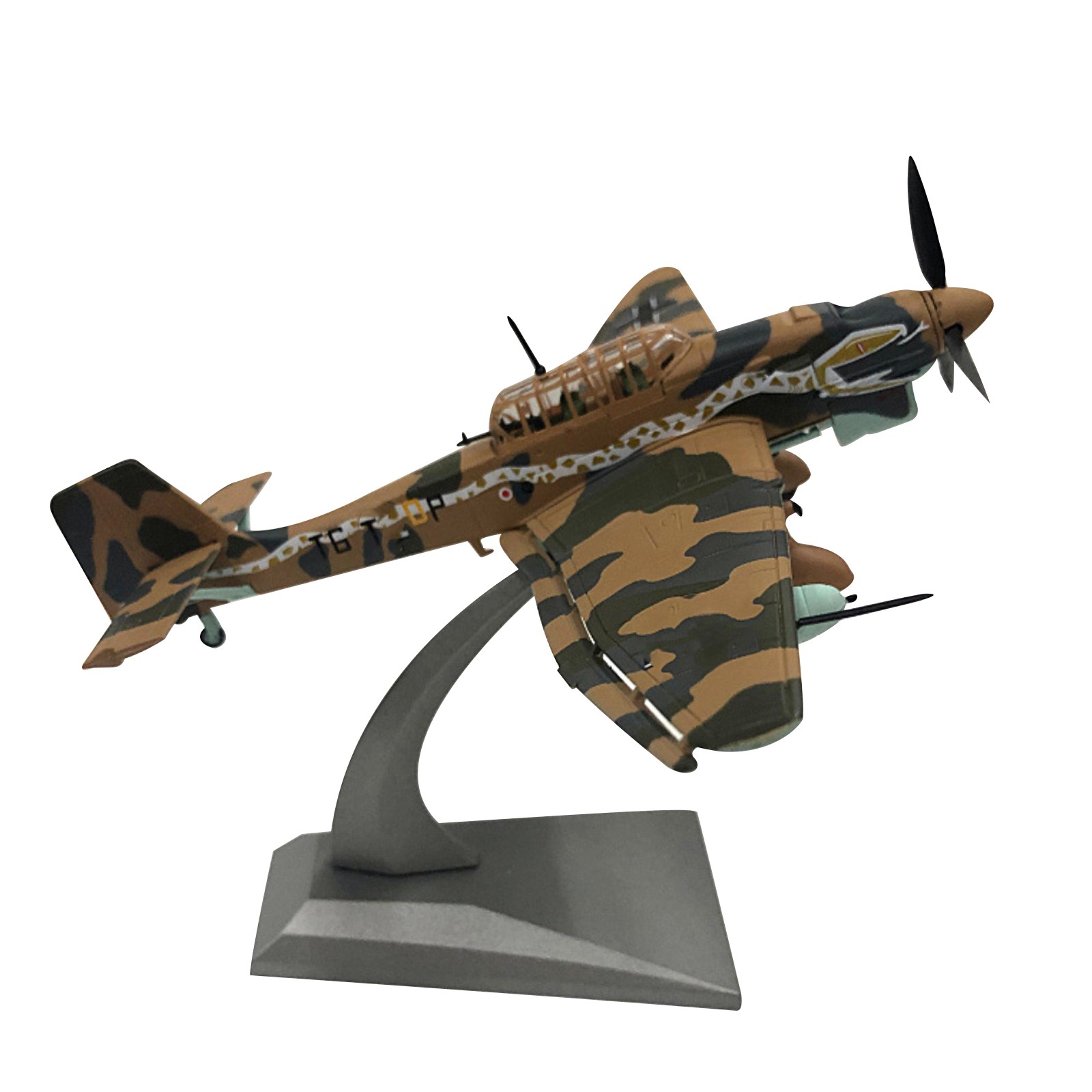 1:72 WWII German Air Force Stuka Ju-87 Bomber Model Alloy Military Fighter Scene