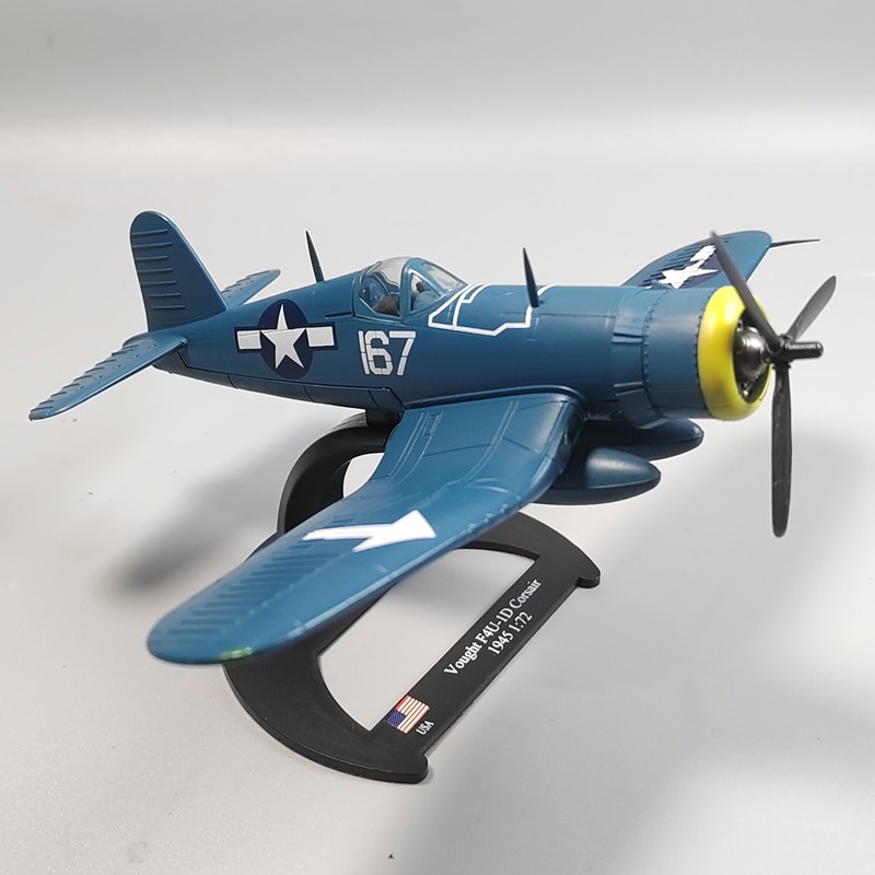 1:72 Diecast Military Model WW2 US Navy Vought F4U-1D Corsair Fighter Collection