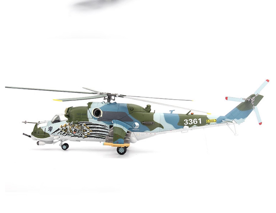 1:48 BLESS Czech Air Force Mi-24V Hind NTM 2011 Attack Helicopter Diecast Model