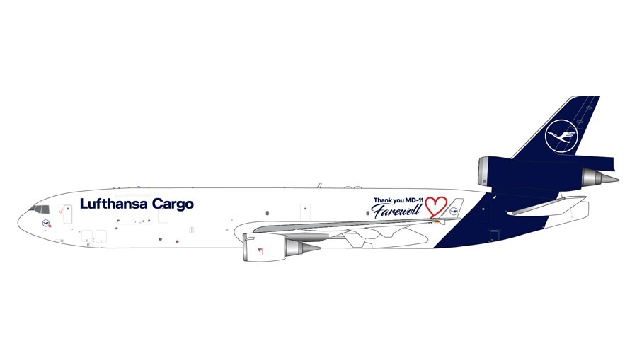 GEMINI JETS LUFTHANSA MD-11F 1:400 FAREWELL MD-11 DIECAST GJDLH2072 PREORDER