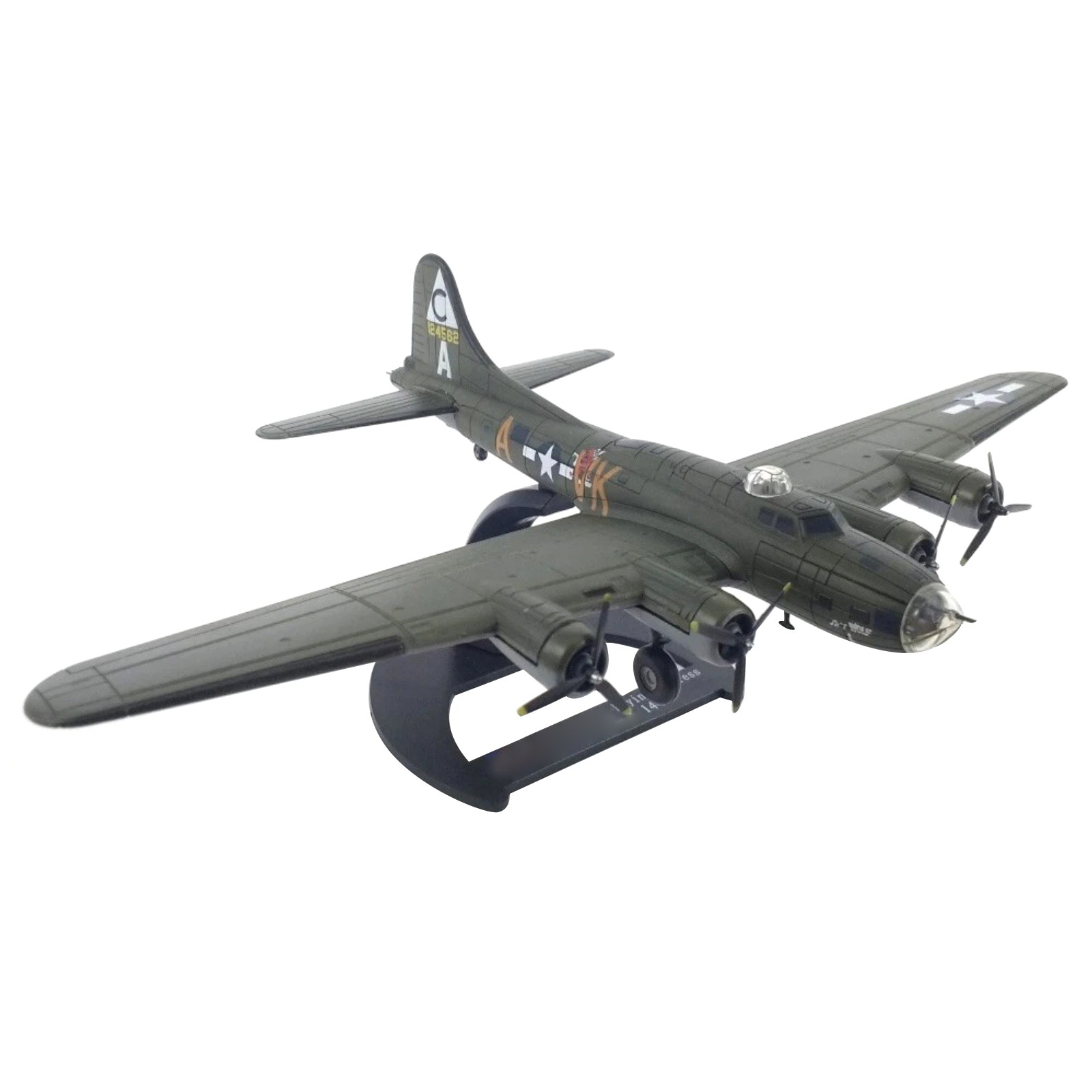 WWII B-17 Bomber Model 1:144 Scale United States USAAF Aircraft Collectible Toy