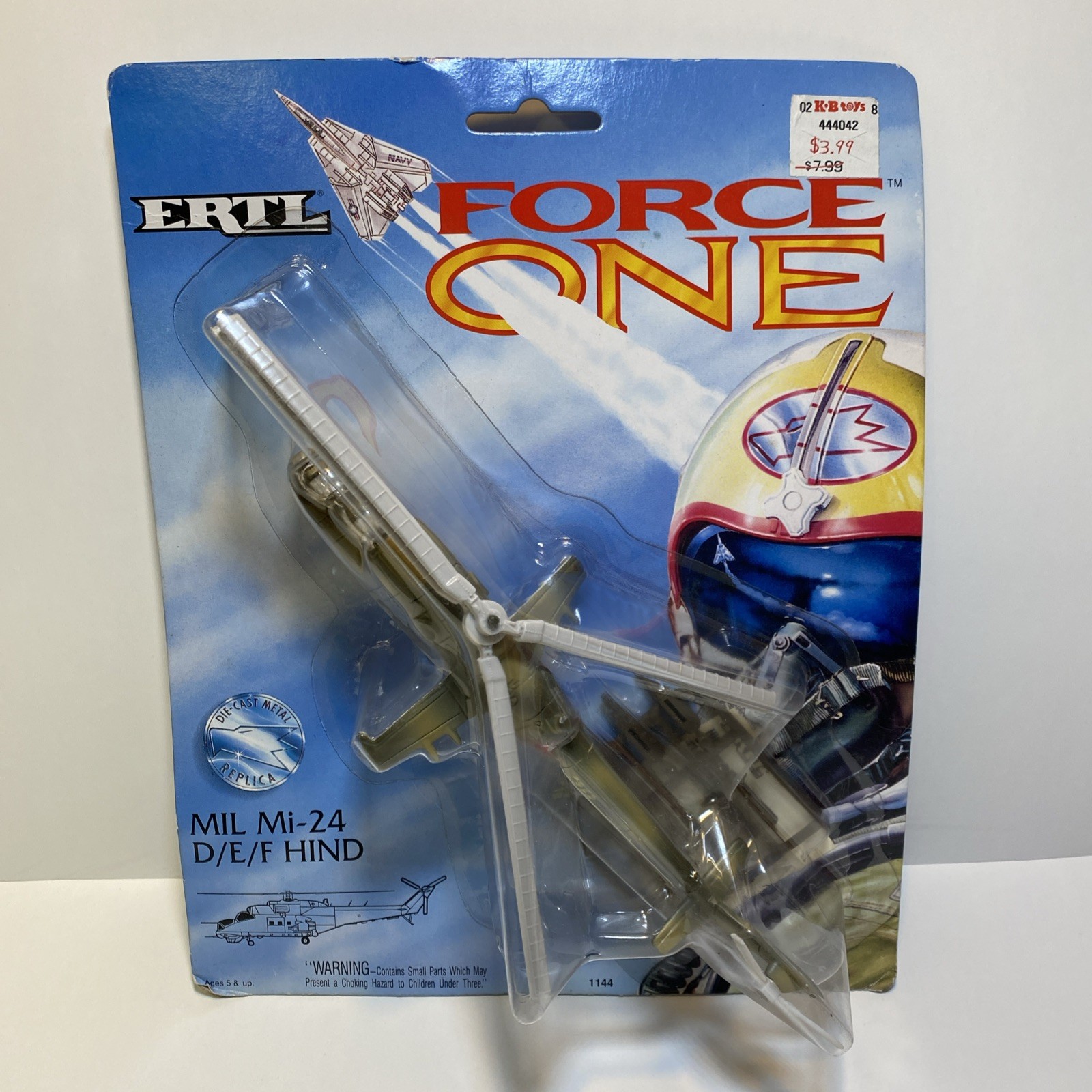 ERTL Force One MIL Mi-24 D/E/F Hind Diecast Metal Helicopter Model Anti-Tank NIP