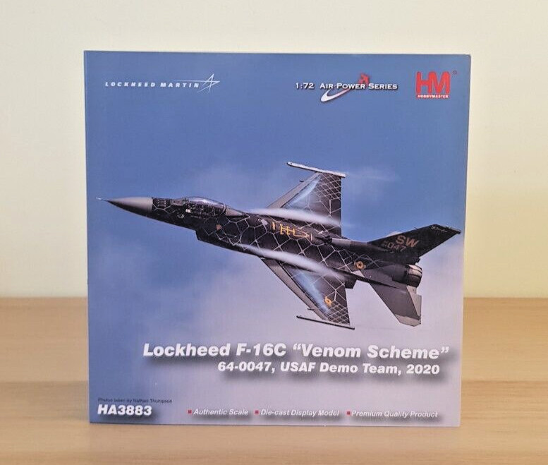 Hobby Master 1/72 HA3883 Lockheed F-16C USAF USAF Demo Team, #90-0047 Venom 2020