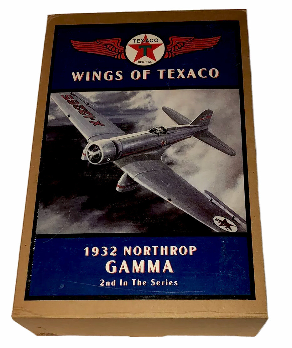 1932 Northrop Gamma “Wings of Texaco” 2nd in the Series Diecast Coin Bank NEW