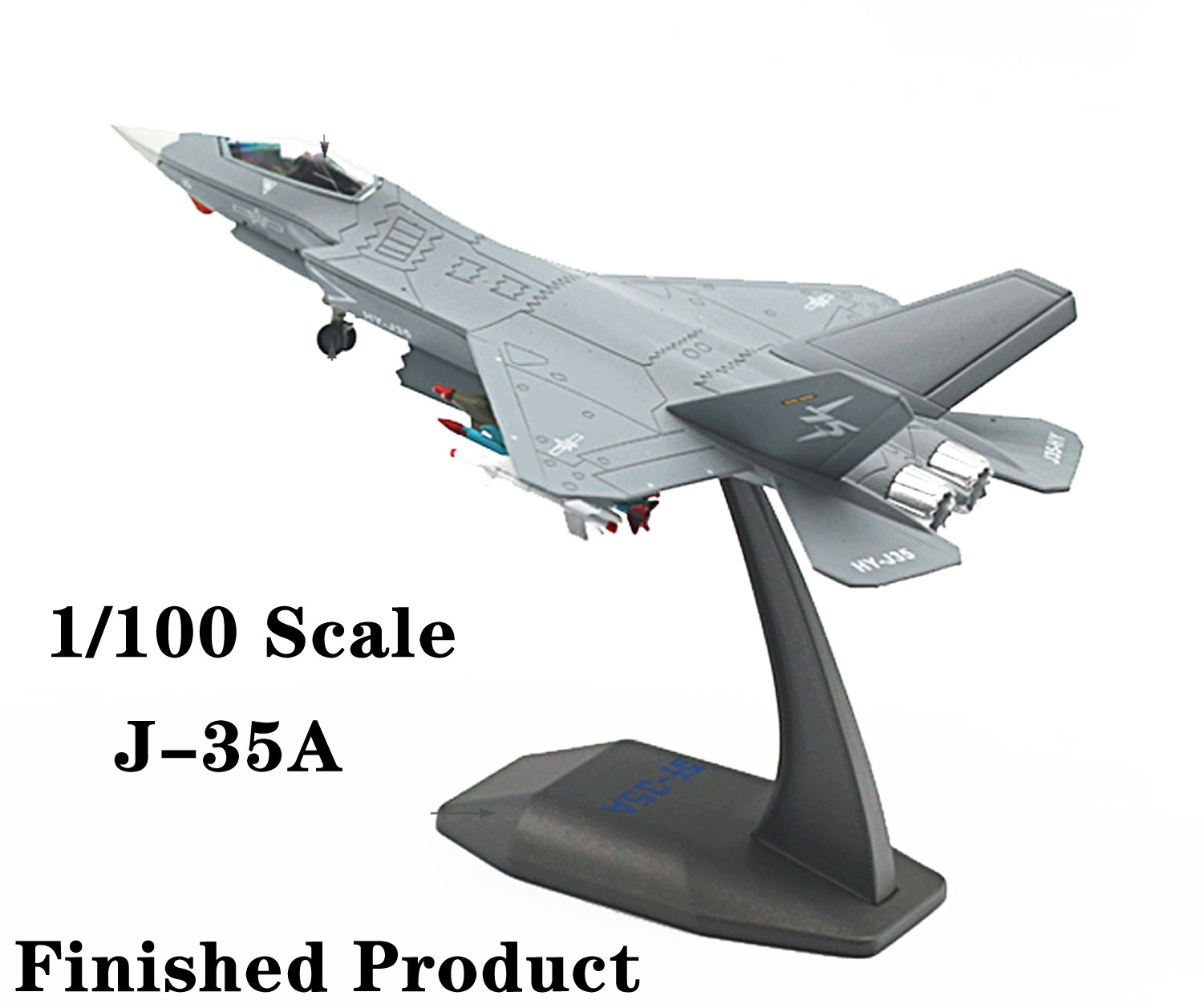 1/100 PLA J-35A Fighter Alloy Diecast Finished Model