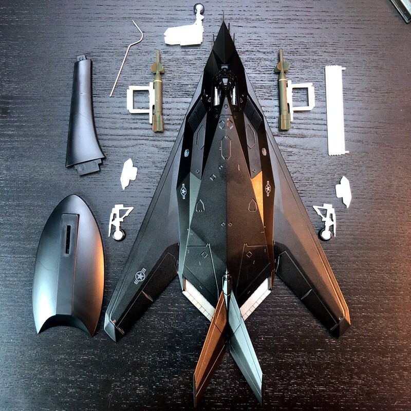 1:72 Alloy Diecast Military Model Lockheed F-117 Nighthawk Attack Fighter Plane