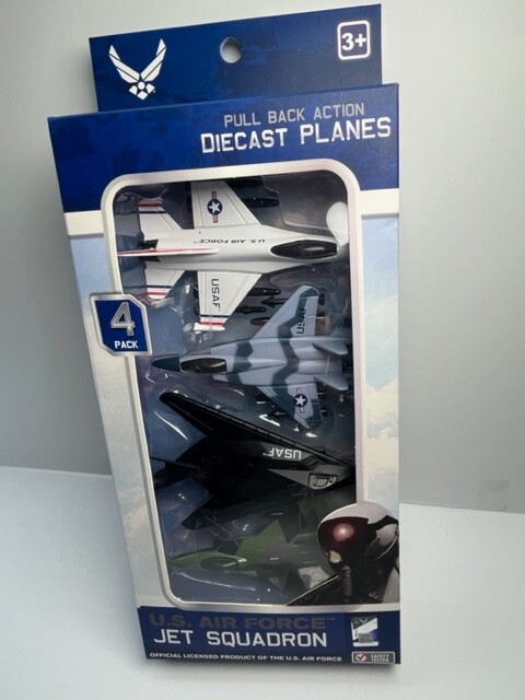 US Air Force Jet Squadron Diecast Jets SET OF 4 (2022) SIZE 4″ EACH