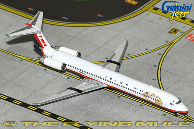 GeminiJets 1:400 MD-82 Trans World Airlines N960TW