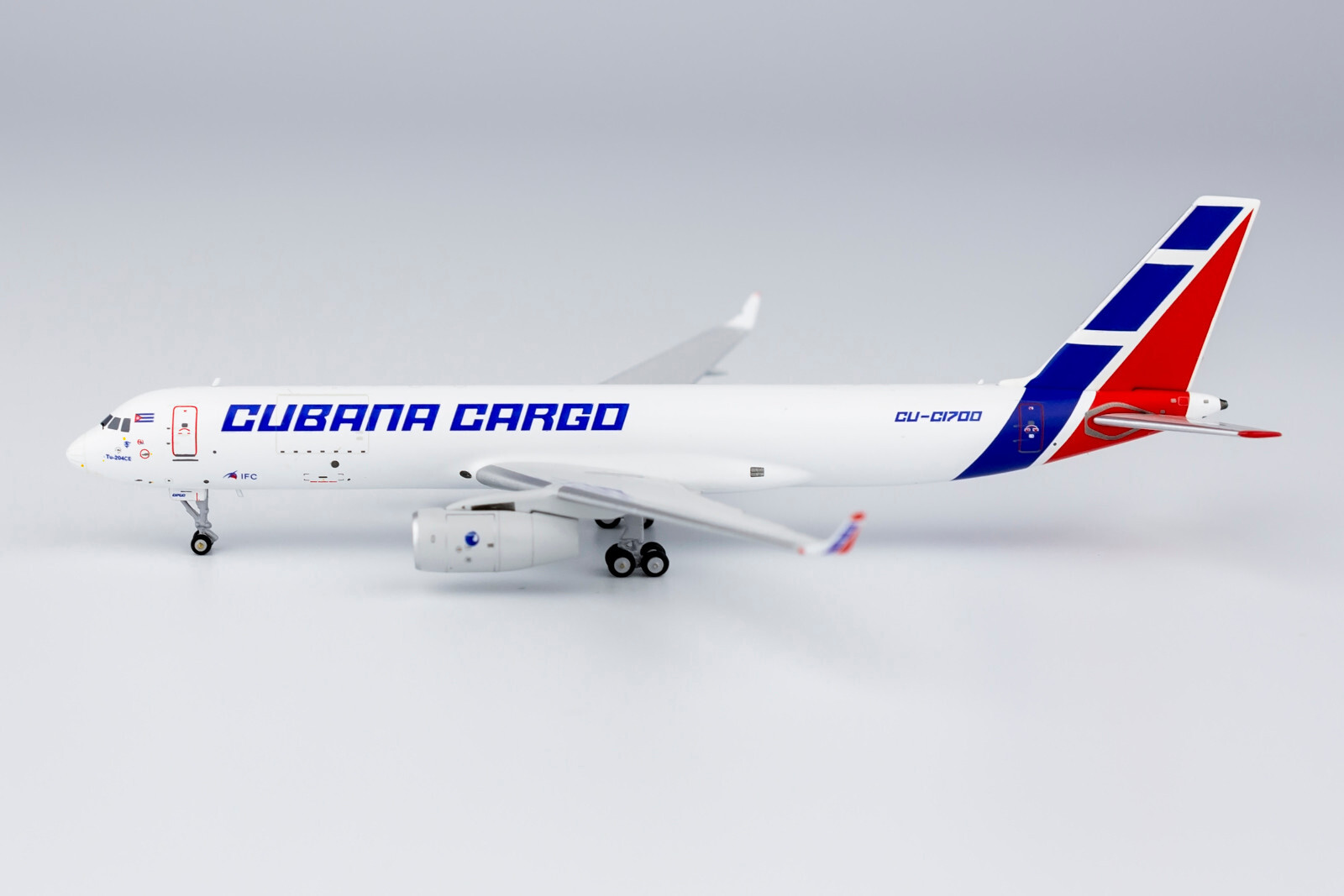 NGmodel Cubana Cargo Tu-204-100SE(TU-204CE) CU-C1700 1/400 40007