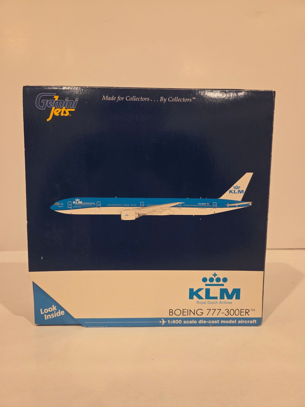 GEMINI Jets KLM Boeing 777-300ER Scale 1:400 Blue/white – NEW