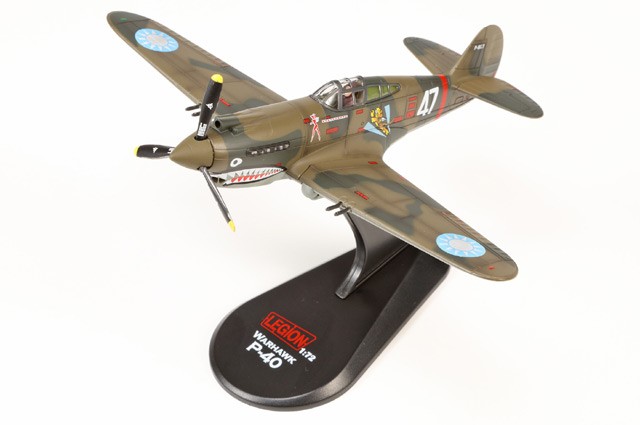 14623LD Legion Models P-40B Warhawk 1/72 Model White 47 AVG Flying Tigers 3rd