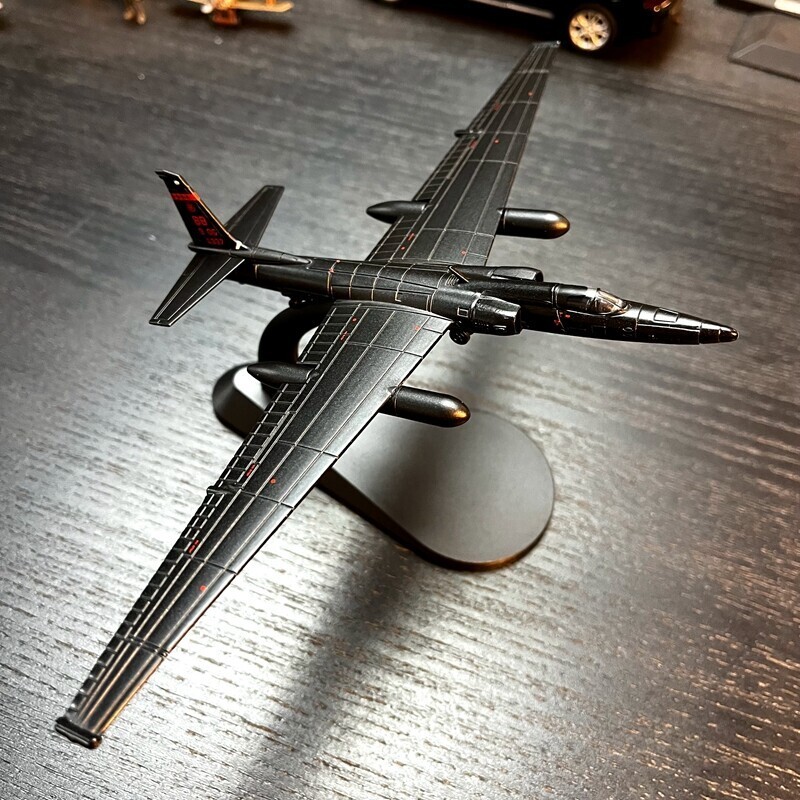 1:144 Lockheed U-2S Dragon Lady Aircraft Model Diecast Military Collection Gift
