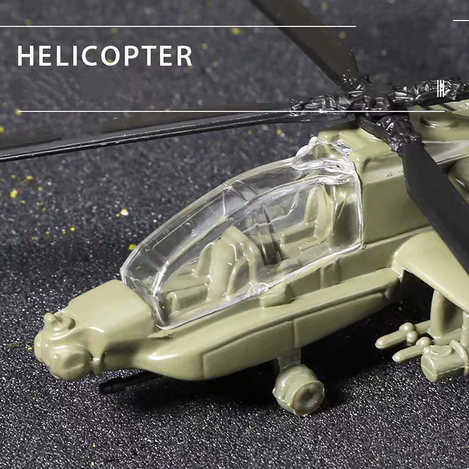 AH-64 Apache Attack Helicopter Model 1/130 Scale Alloy Plastic Display Replica