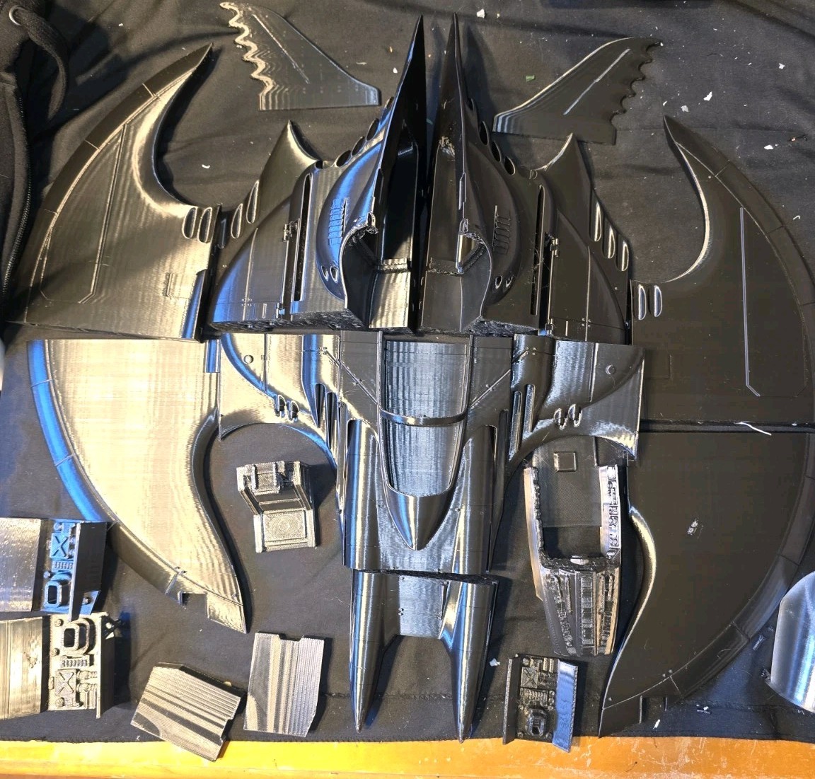 Batman 1989 Batwing 1/32 Custom 3d Model Kit Over 10″ Full Cockpit And Weapons