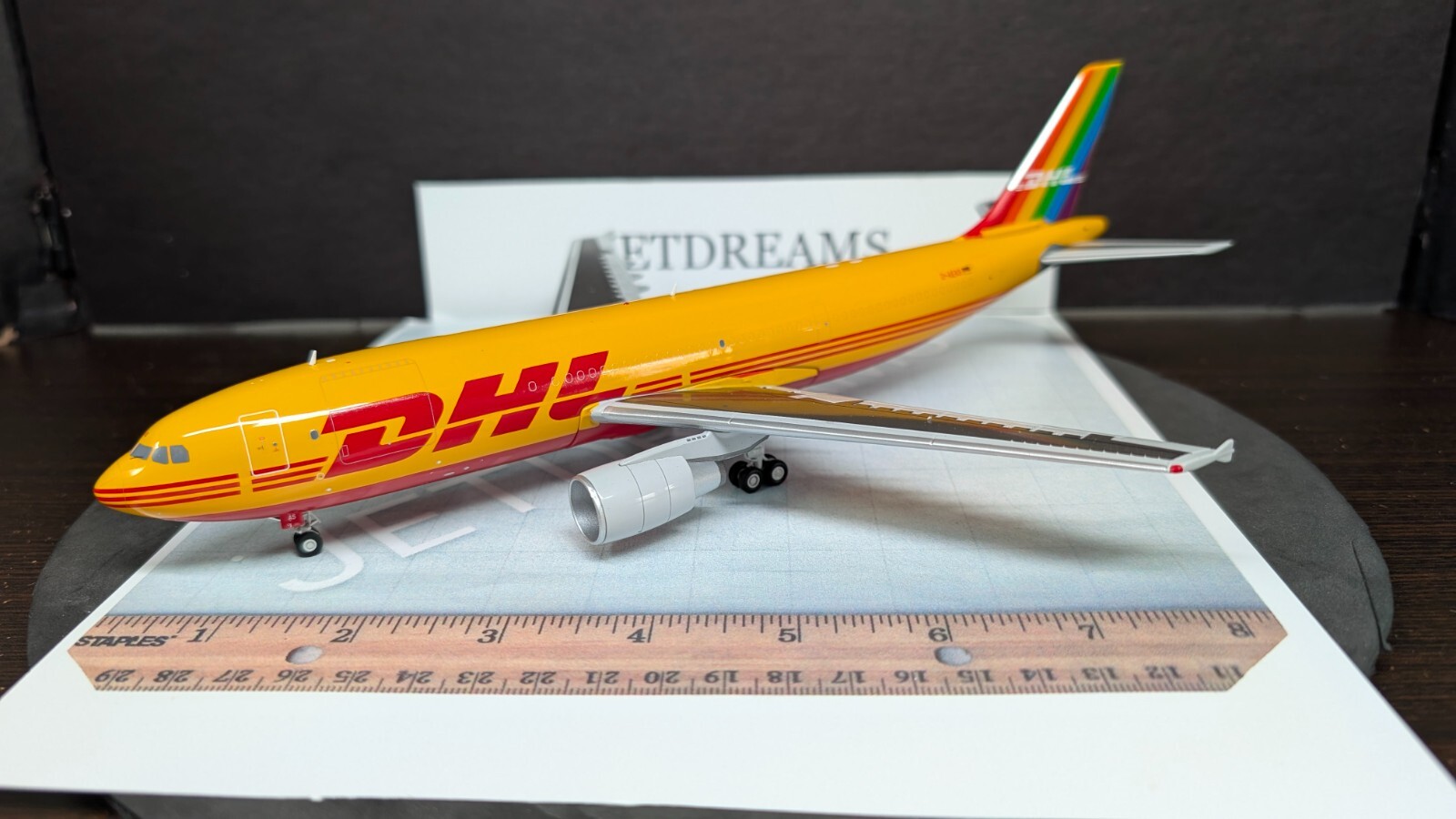1/200 DHL EUROPEAN AIR TRANSPORT AIRBUS A300-600F PRIDE COLORS D-AEAS JC WINGS