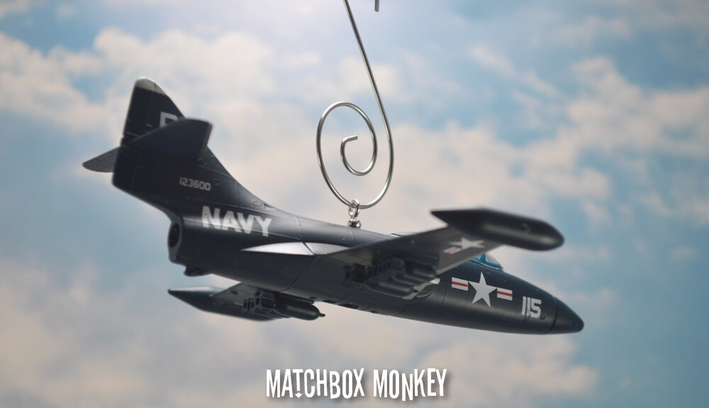 F9F Panther US NAVY Fighter Plane Korean War Custom Christmas Ornament F-9F-2