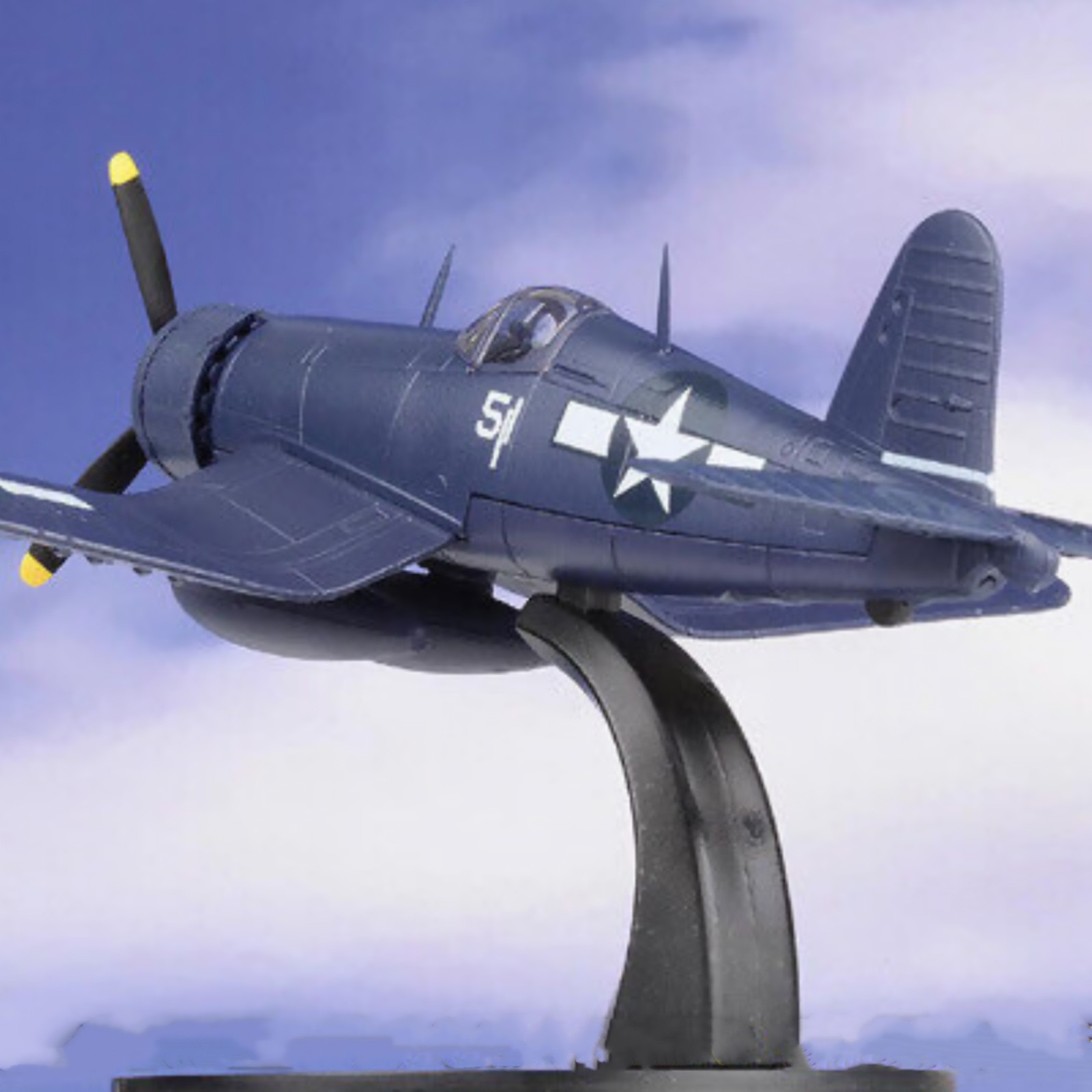 High Simulation 15cm Diecast Alloy 1/72 WWII USA Navy F4U Corsair Fighter Model