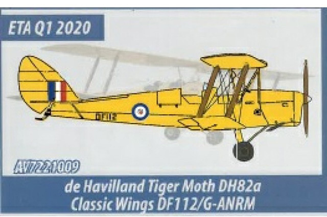 AV72-21009 Aviation 72 Tiger Moth 1/72 Model G-ANRM Classic Wings