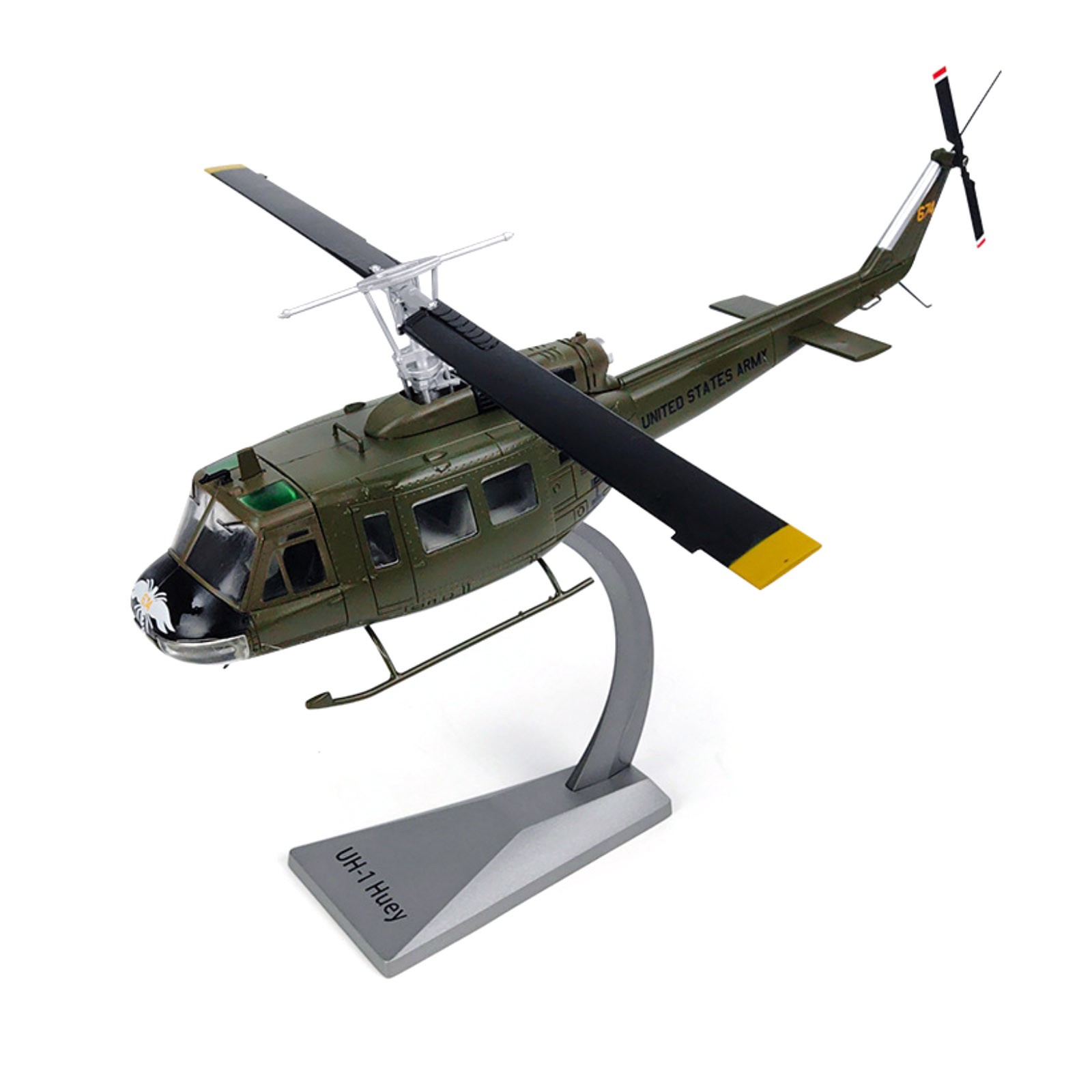 Detailed Collector’s UH-1 Iroquois Helicopter Model 1:48 Alloy Construction