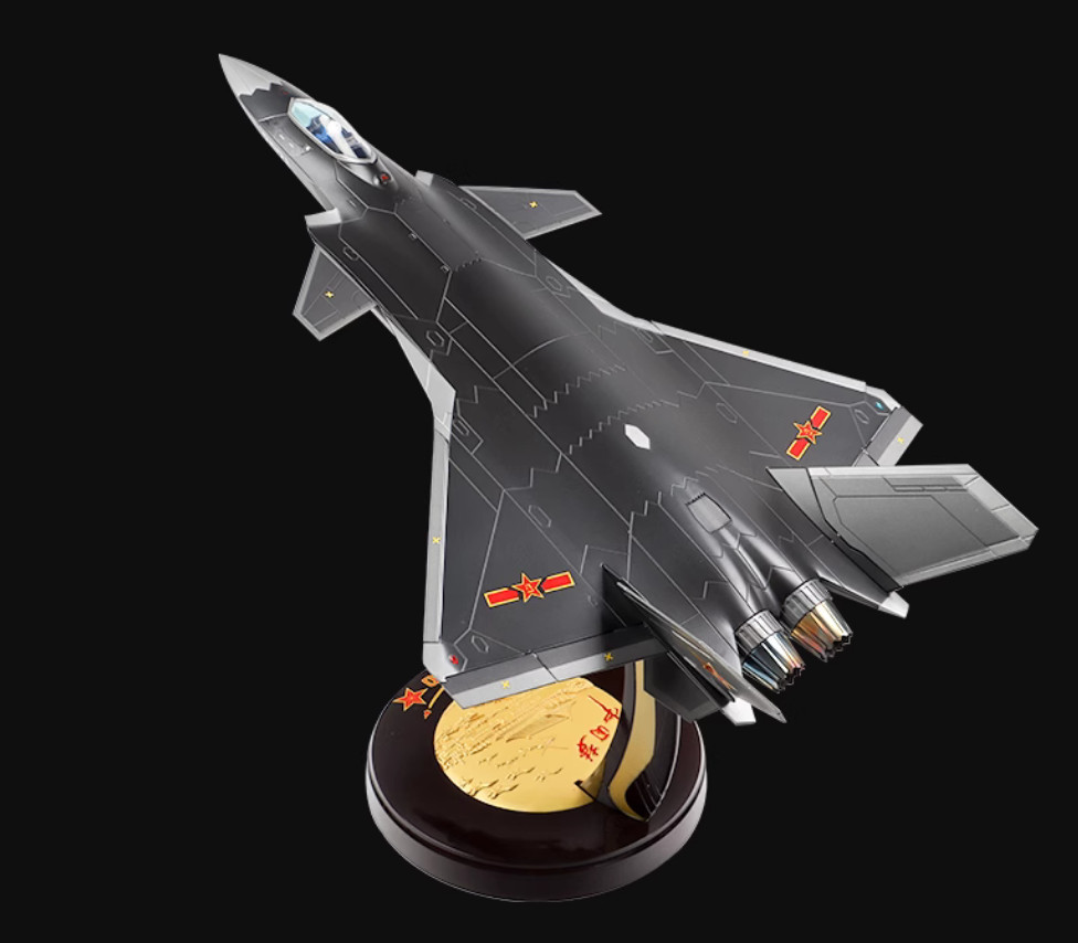 1:36 54CM CHINA J-20 Stealth Fighter Plane Diecast Military Aircraft Model
