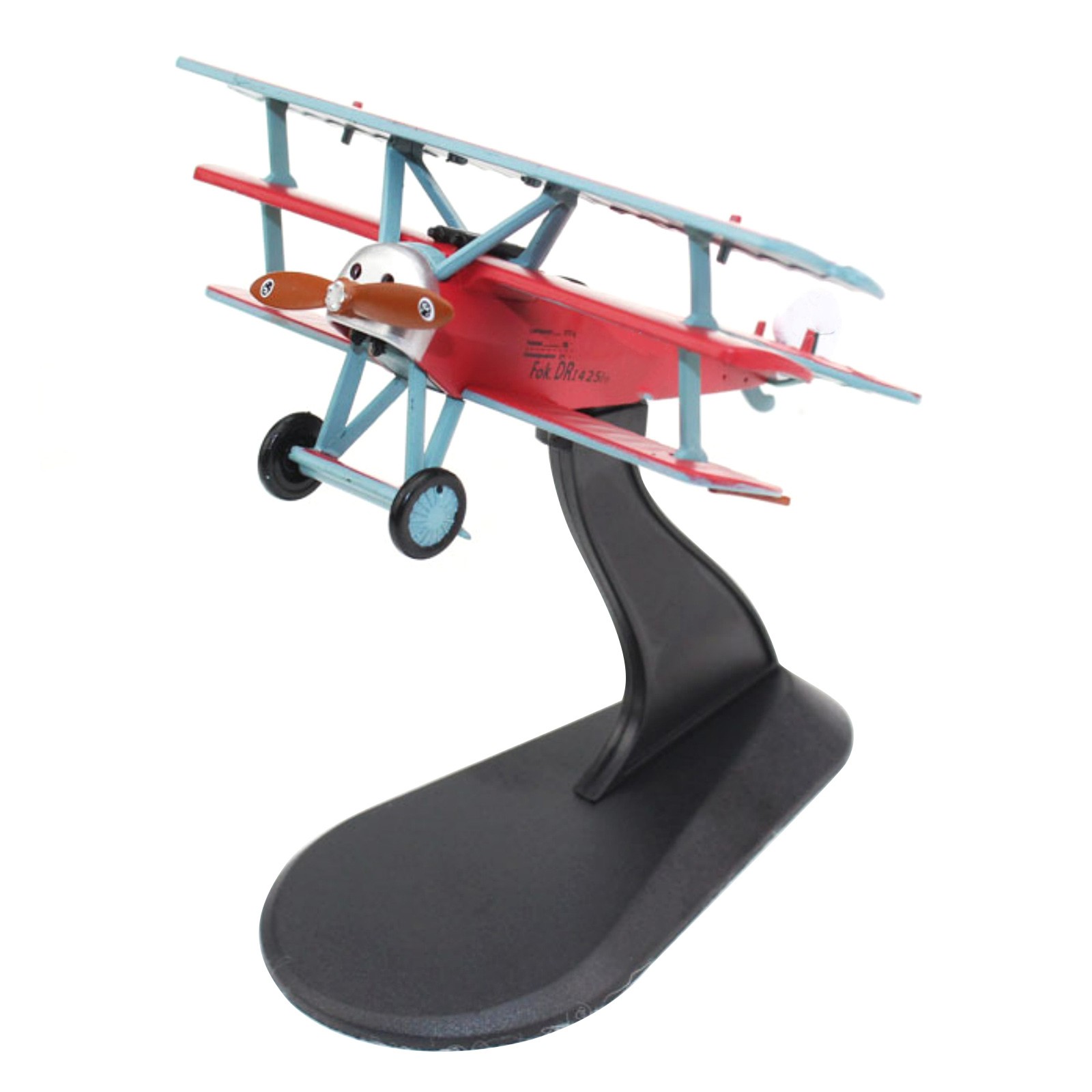 German Fokker Dr.I Triplane Fighter Model 1/72 Scale Red Baron Display