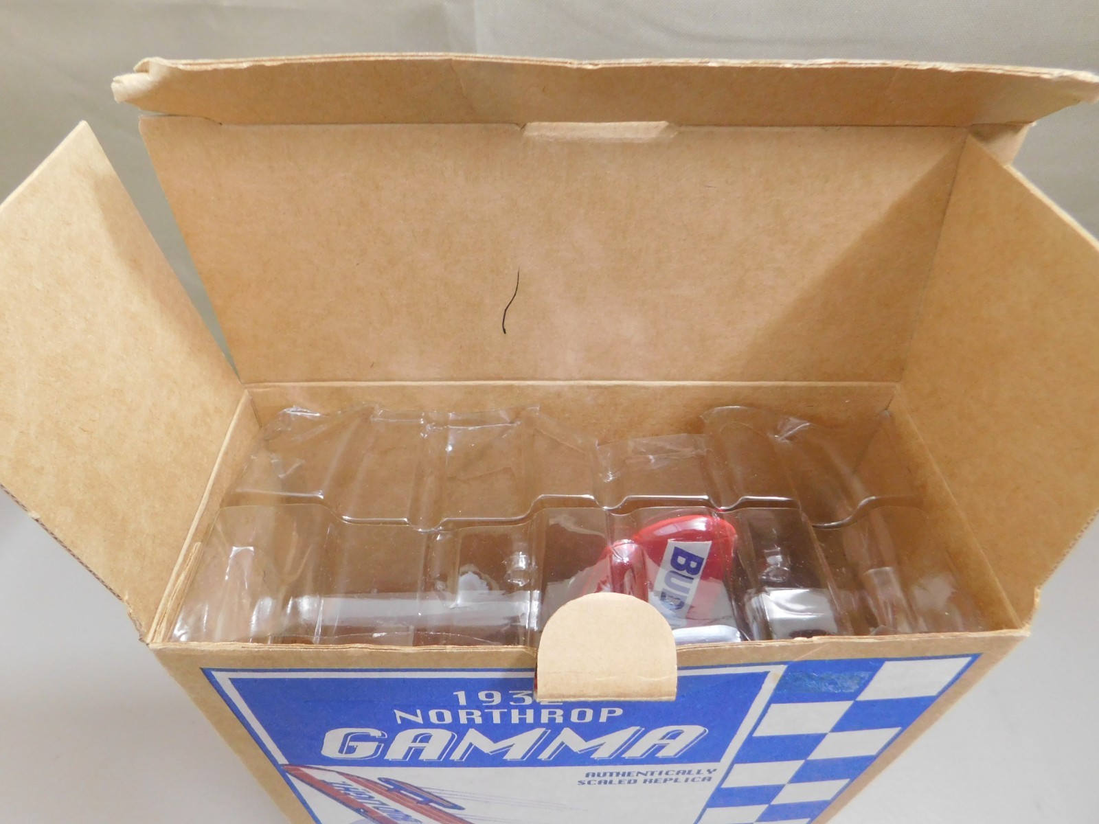 1932 Northrop Gamma Bud Light Racing Airplane Die Cast Bank Ertl 1995 F241