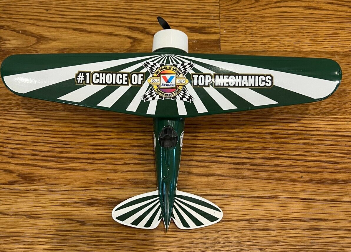 ERTL Diecast Plane Valvoline 1895-1995 100 Years of Racing Performance Team