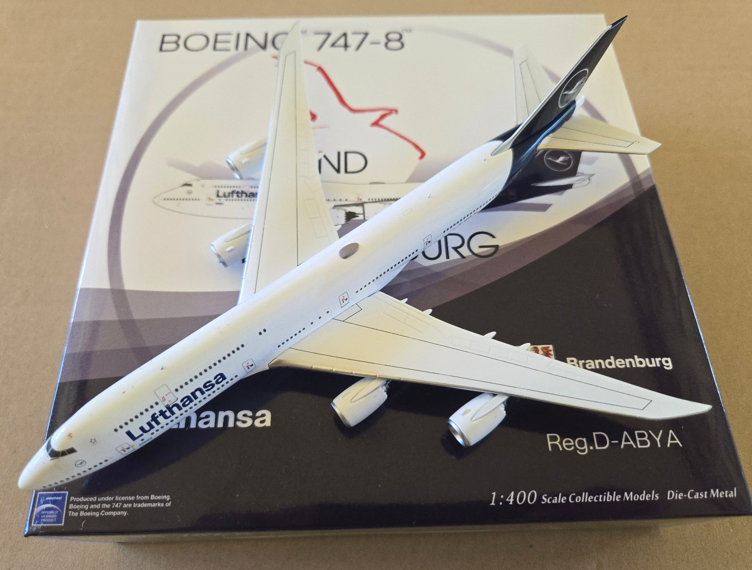 1:400 NG Models Boeing 747-8 Lufthansa D-ABYA new livery