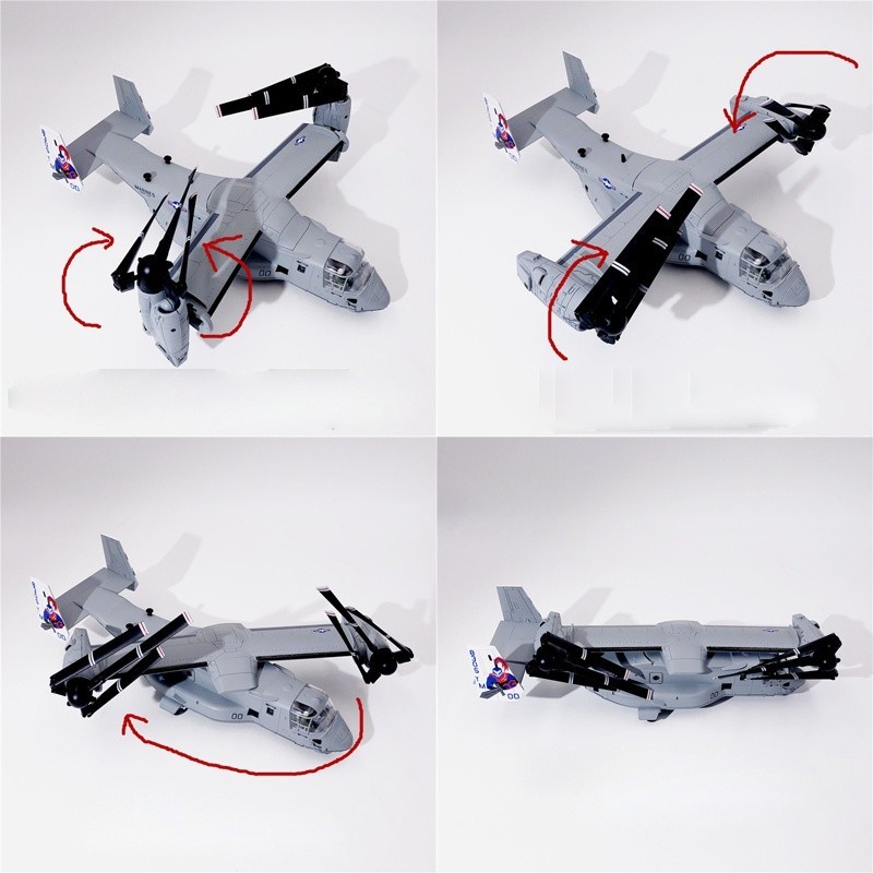 Helicopter Model Diecast Military Collection 1:72 USAF Boeing Bell V-22 Osprey