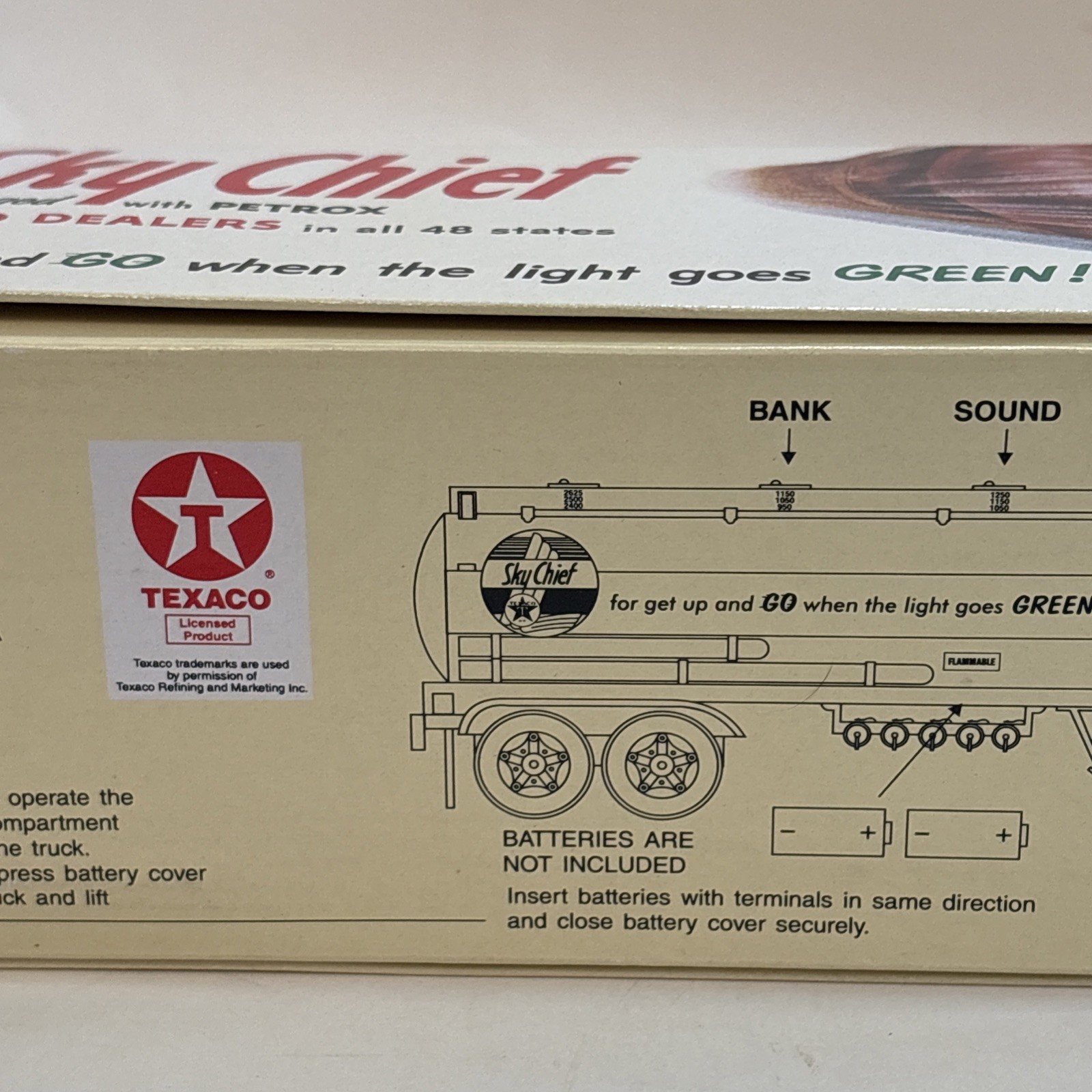 Lube Oil Legends Texaco Sky Chief Tanker Truck Coin Bank BRAND NEW IN BOX