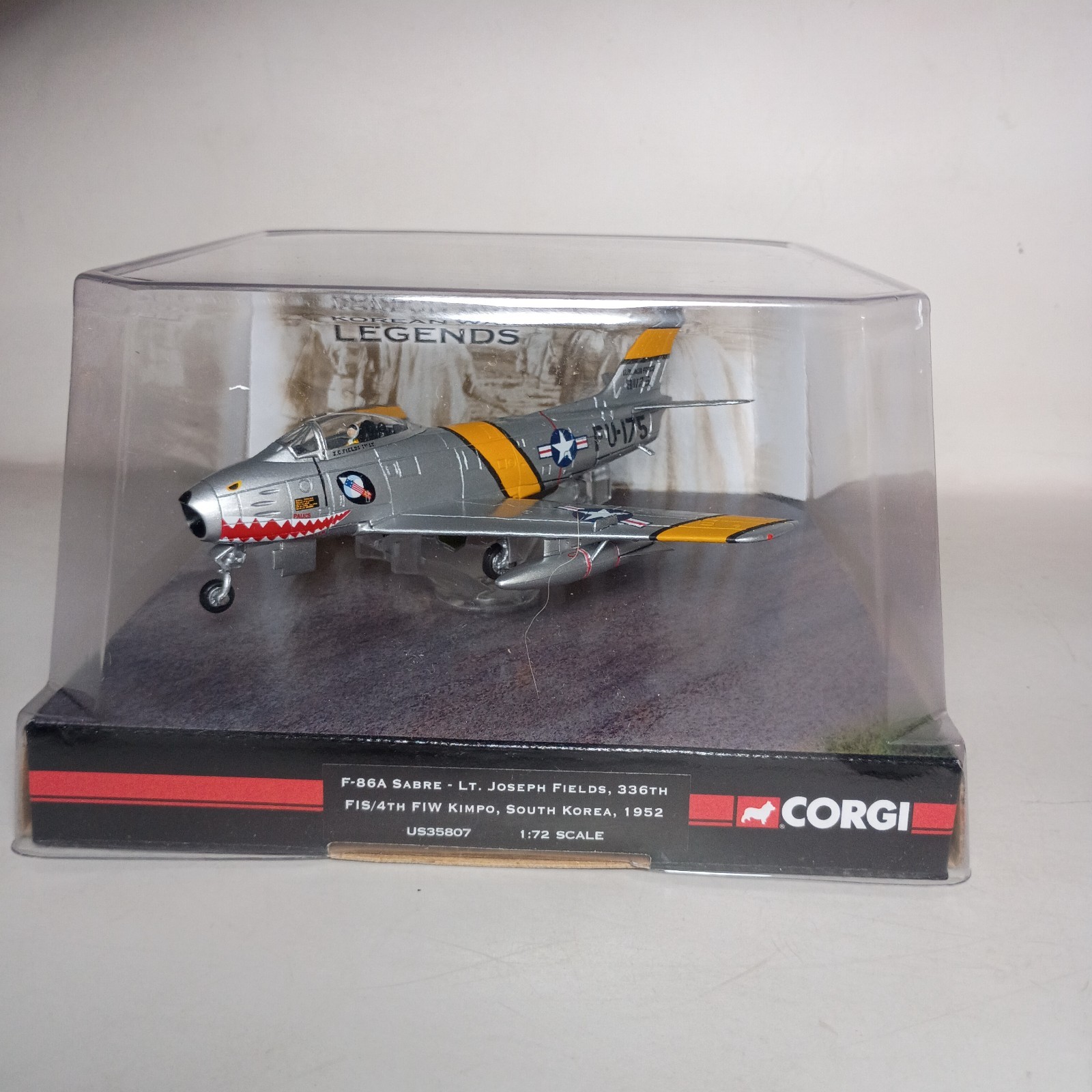 Corgi US35807 F86A Sabre LT- Joseph Fields 336th South Korea 1952 scale 1:72