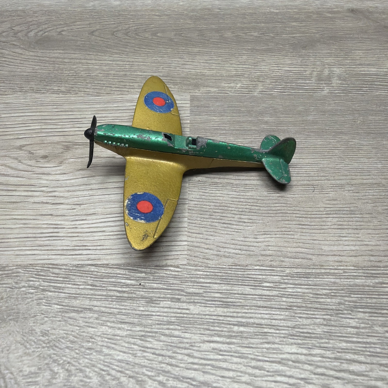 Matchbox 1973 Skybuster Spitfire Lesney 3″ Die-Cast Plane&1930’s Sun Rubber