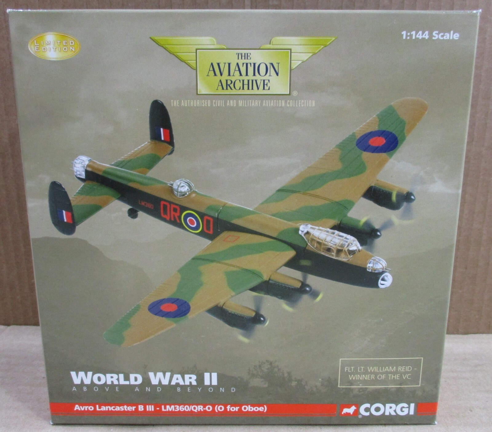 Corgi Avro Lancaster B III-LM360/QR-O Oboe Aircraft William Reid Syerston 1:144