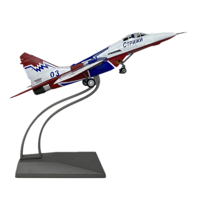 1:72 MIG-29 FIGHTER PERFORMANCE TEAM AIR SHOW Airplane Diecast Aircraft Model
